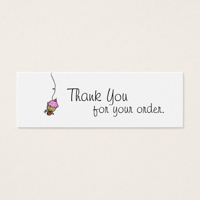 カップケーキサンキューラベル (正面)