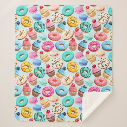 カップケーキシャーパブランケット シェルパブランケット (正面)