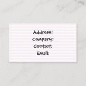 カップケーキショップの名刺 名刺 (裏面)