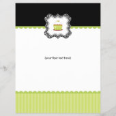 カップケーキショップまたはベーカリービジネスフライヤー チラシ (正面)