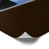 カップケーキショップブラック&ブラウンポスター ポスター (角)