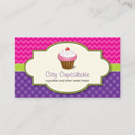 カップケーキショップ名刺 名刺 (正面)