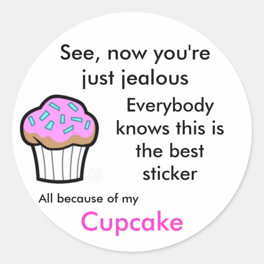 カップケーキシール ラウンドシール (正面)