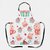 カップケーキスイーツお祝いパーティー エプロン (正面)