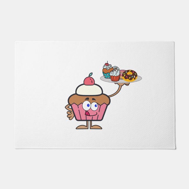 カップケーキスイーツ ドアマット (正面)