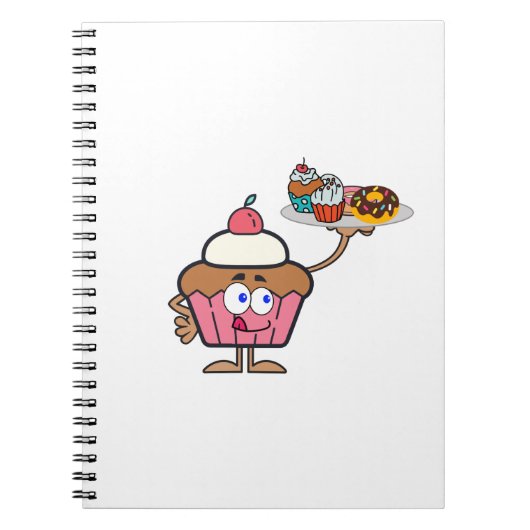 カップケーキスイーツ ノートブック (正面)