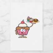 カップケーキスイーツ フードラベル (シングルラベル)