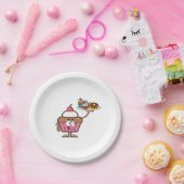 カップケーキスイーツ ペーパープレート (パーティー)