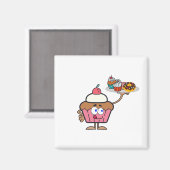 カップケーキスイーツ マグネット (正面/裏面)