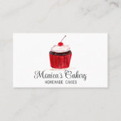 カップケーキスイートケーキベークズ自家製ベーカリー 名刺 (正面)