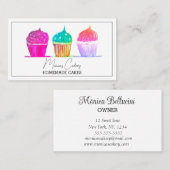 カップケーキスイートケーキベークズ自家製ベーカリー 名刺 (正面/裏面)