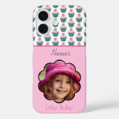 カップケーキスカラップカスタムドテンプレートの写真 Case-Mate iPhoneケース (裏面)