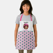 カップケーキスカラップカスタム写真テンプレート名 エプロン (インサイチュ)