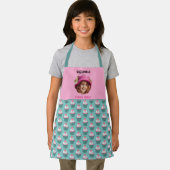 カップケーキスカラップカスタム写真テンプレート名 エプロン (インサイチュ)