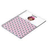 カップケーキスカラップカスタム写真テンプレート名 ノートブック (左側)