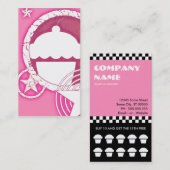 カップケーキスターパンチカード ロイヤリティカード (正面/裏面)