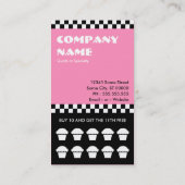 カップケーキスターパンチカード ロイヤリティカード (裏面)