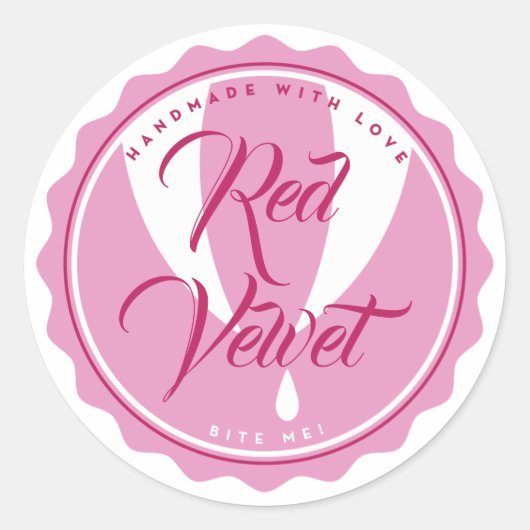 カップケーキステッカーカスタムラベル ラウンドシール (正面)