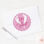 カップケーキステッカーカスタムラベル ラウンドシール (封筒)