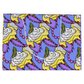 カップケーキストロベリーレモンカラフルおいしい ラージペーパーバッグ (裏面)