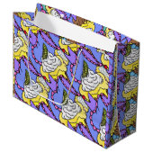 カップケーキストロベリーレモンカラフルおいしい ラージペーパーバッグ (正面アングル)