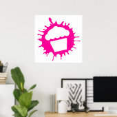 カップケーキスプラッツ ポスター (ホームオフィス)