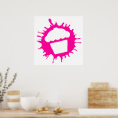 カップケーキスプラッツ ポスター (キッチン)