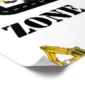 カップケーキゾーン建築ダンプトラックパーティー ポスター (角)