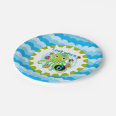 カップケーキタコス第6誕生日紙プレート ペーパープレート (アングル)