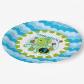 カップケーキタコ3rd誕生日紙プレート ペーパープレート (アングル)