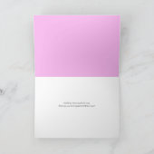 カップケーキチョアオンピンク誕生日 カード (内部)