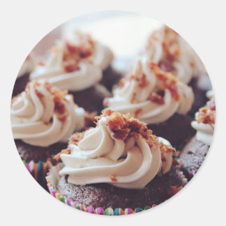 カップケーキチョコクラシックレート丸シール ラウンドシール