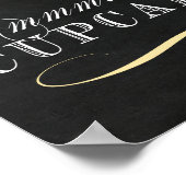 カップケーキテーブルサイン – カップケーキバーサイン ポスター (角)