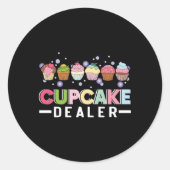 カップケーキディーラーカップケーキカップケーキカップケーキベーキングカップコック ラウンドシール (正面)