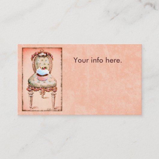 カップケーキデザイン名刺 名刺 (正面)