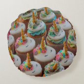 カップケーキデザイン ラウンドクッション (裏面)