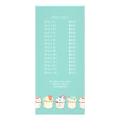 カップケーキデザートベーキングベーカリービジネスアイデンティティ ラックカード (裏面)