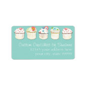 カップケーキデザートベーキングベーカリービジネスアイデンティティ ラベル (正面)