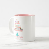 カップケーキデザートベーキングベーカリービジネスパッケージ ツートーンマグカップ (正面左)