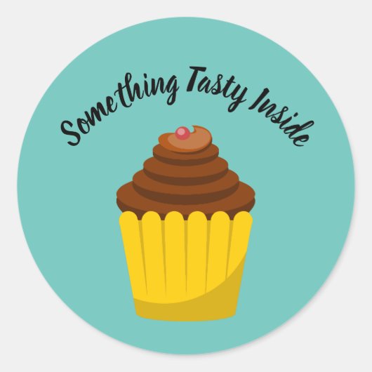 カップケーキデザートラベルシール ラウンドシール (正面)