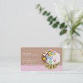 カップケーキハート名刺 名刺 (スタンド正面)