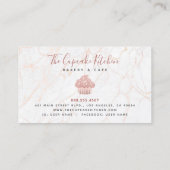 カップケーキバラ金ゴールドグリッタードリップスマーブルベーカリーシェフ ロイヤリティカード (裏面)