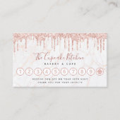 カップケーキバラ金ゴールドグリッタードリップスマーブルベーカリーシェフ ロイヤリティカード (正面)