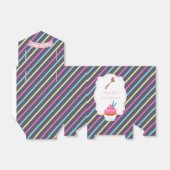 カップケーキバースデーパーティーゲストのお願い フェイバーボックス (折り畳みなし)