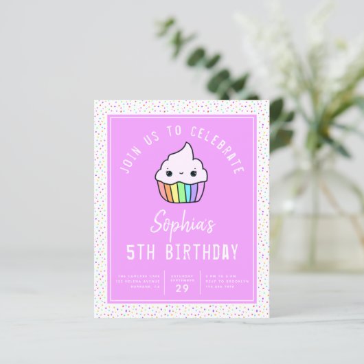 カップケーキバースデーパーティー予算 (スタンド正面)