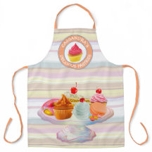 カップケーキパイドーナツマカロンスイートトリ焼いたートロゴ