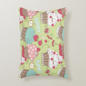 カップケーキパターン アクセントクッション (正面(垂直))