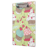 カップケーキパターン クリップボード (左)