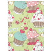カップケーキパターン クリップボード (裏面)