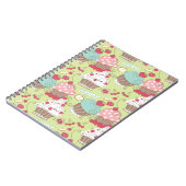 カップケーキパターン ノートブック (左側)